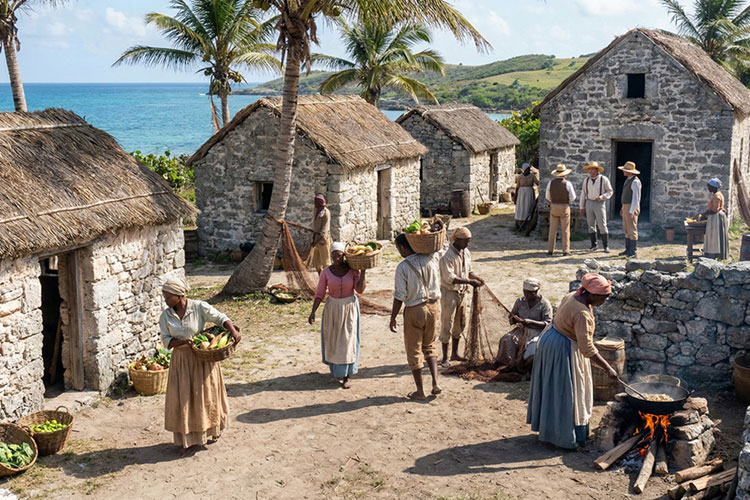 Plantation life on San Salvador